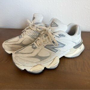 New Balance 9060Off-White and Light Gray Sneakers